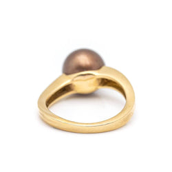 Bague LARGÉ en or, perles et diamants - Castafiore