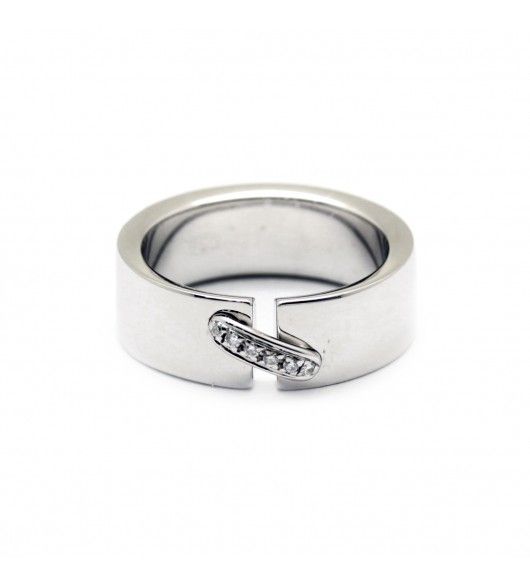 Bague Liens Chaumet en or blanc et diamants - Castafiore