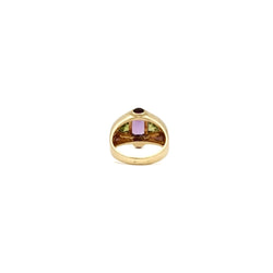 Bague « lilas » améthyste et péridots - Castafiore