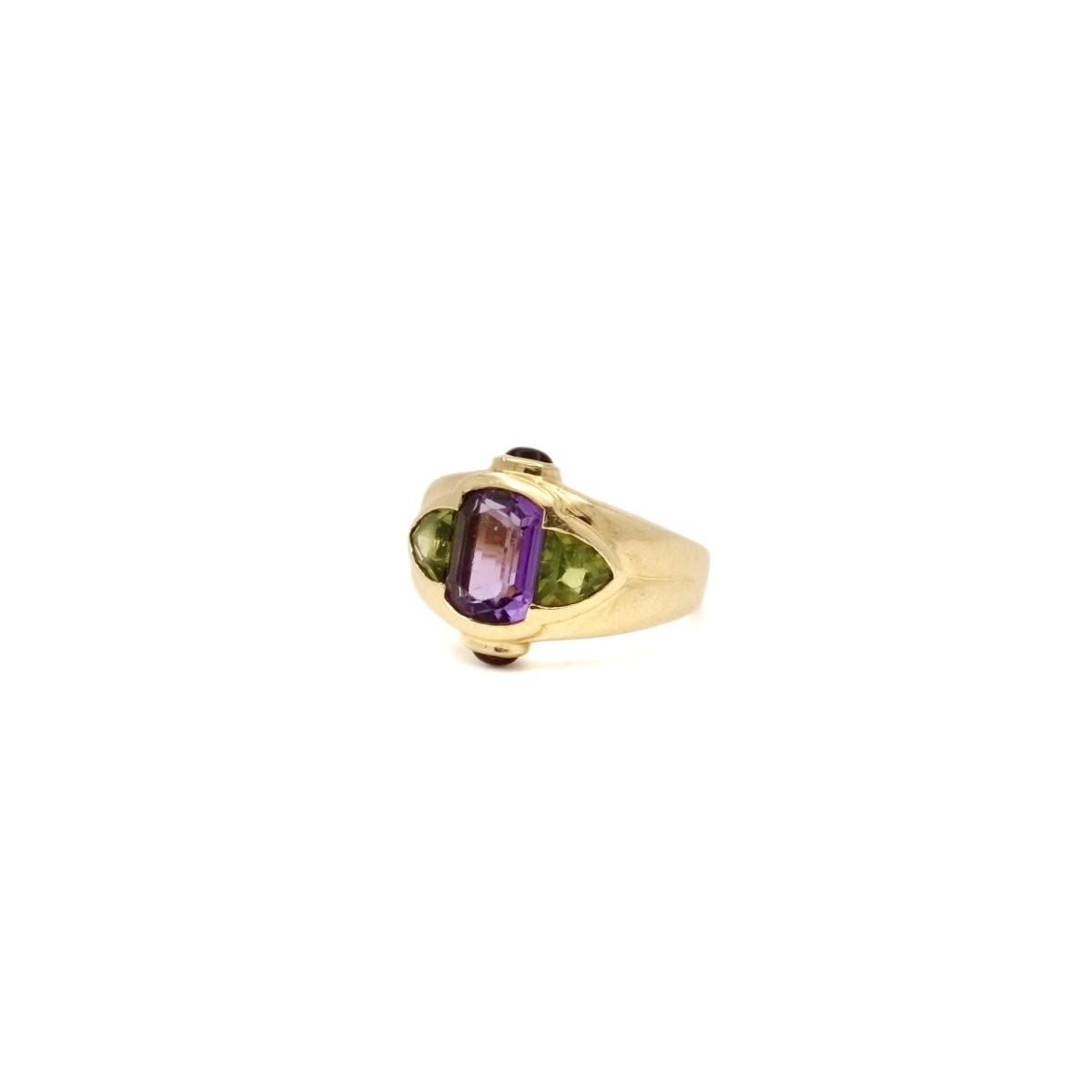 Bague « lilas » améthyste et péridots - Castafiore