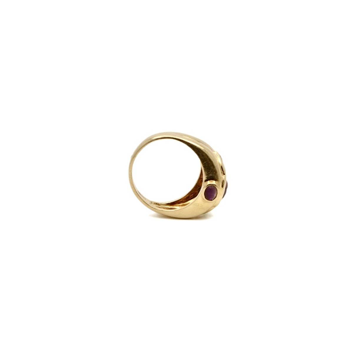 Bague « lilas » améthyste et péridots - Castafiore