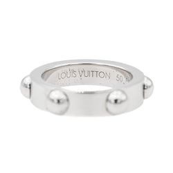 Bague LOUIS VUITTON "Clous" en or blanc - Castafiore