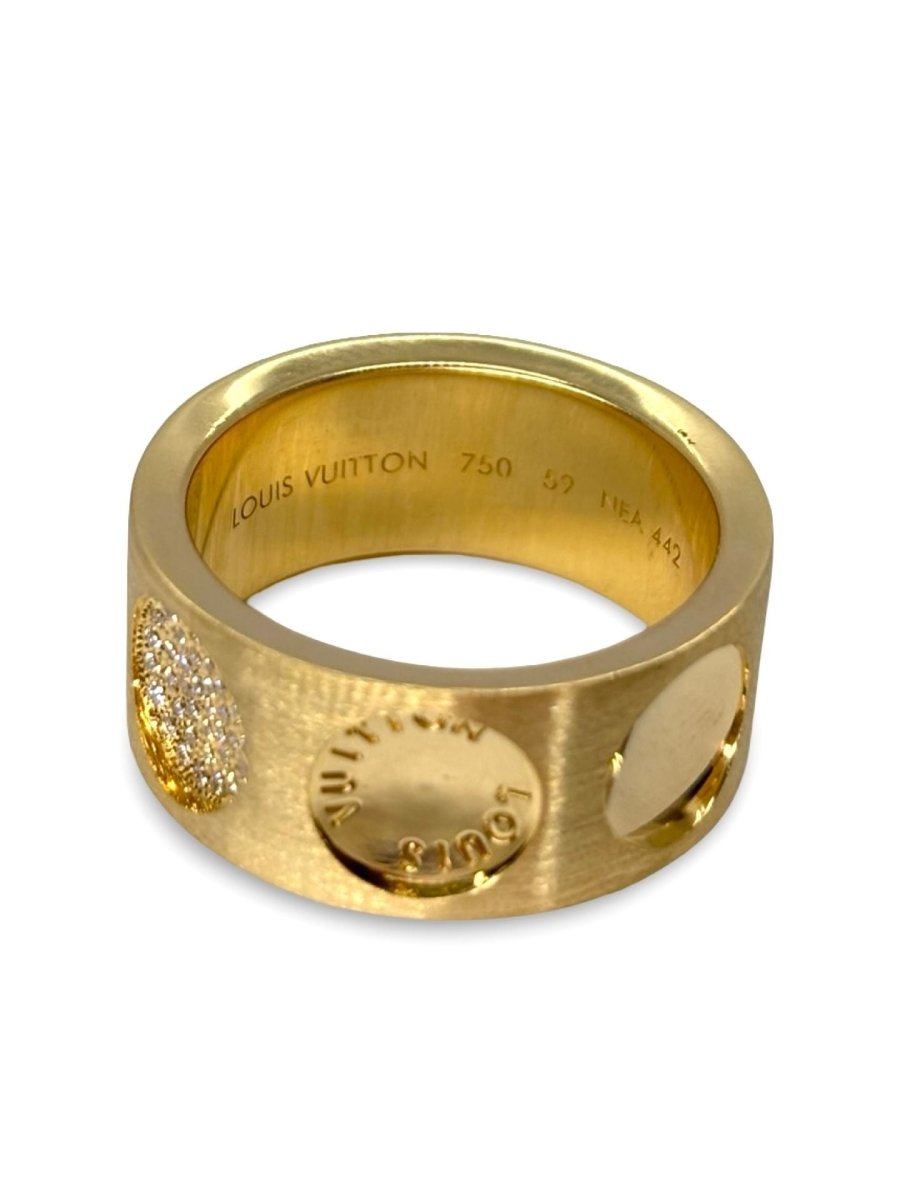 Bague Louis Vuitton Empreinte or jaune et diamants - Castafiore