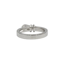 Bague LOUIS VUITTON "Lockit" en or blanc et diamants - Castafiore