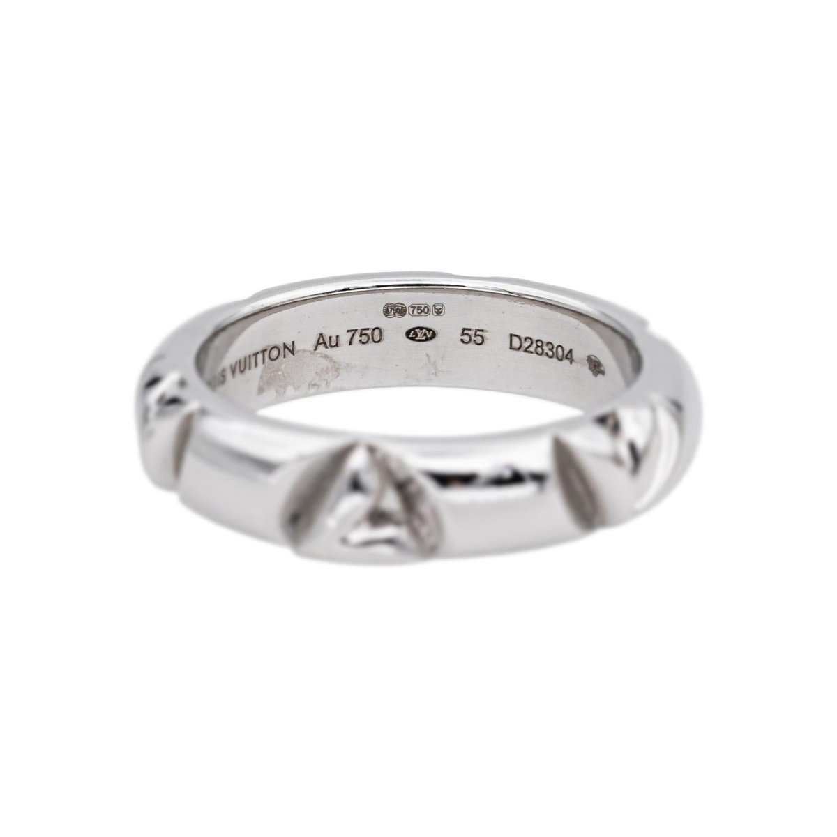 Bague LOUIS VUITTON "LV Volt" en or blanc - Castafiore
