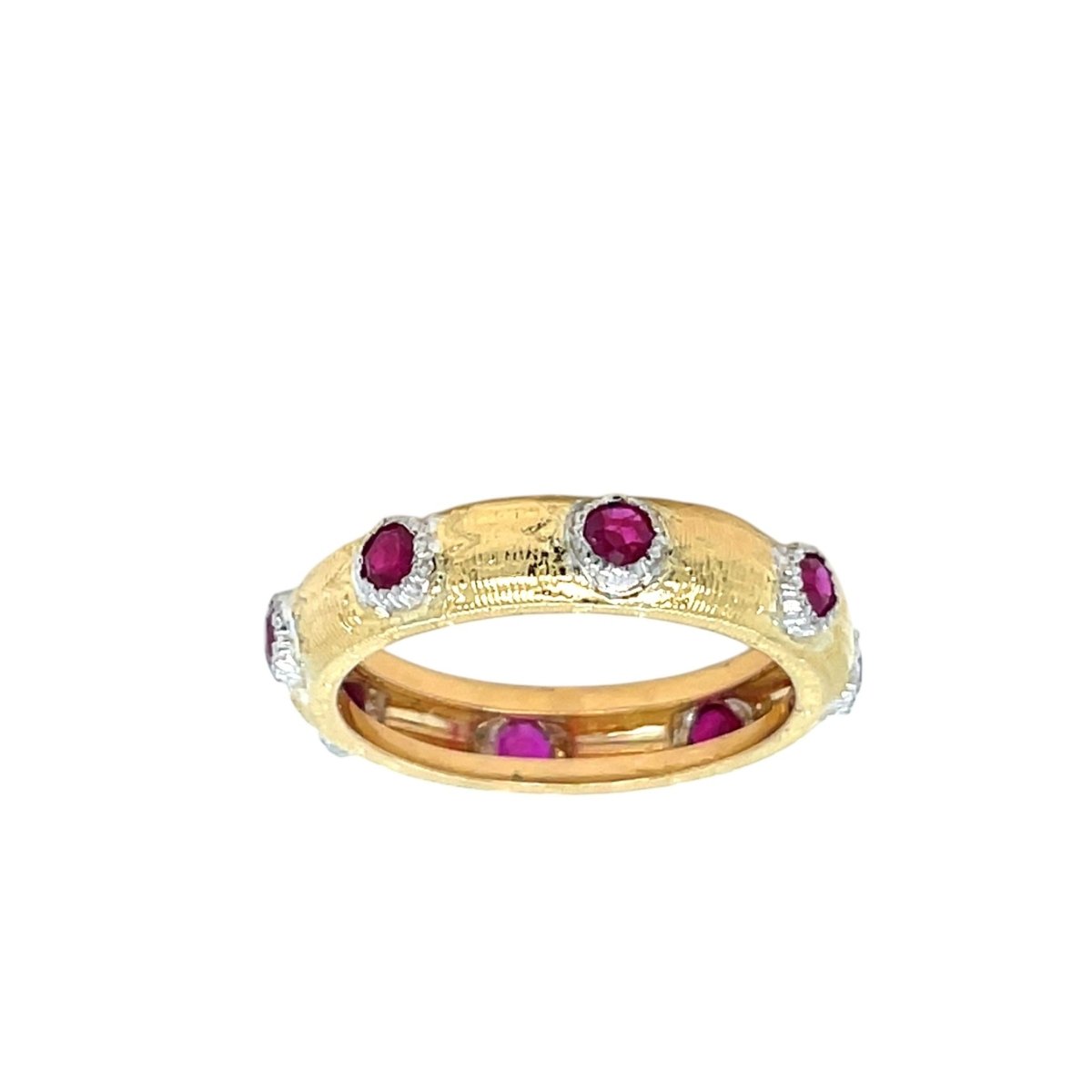 Bague MACRI "Classica" en or jaune et rubis - Castafiore