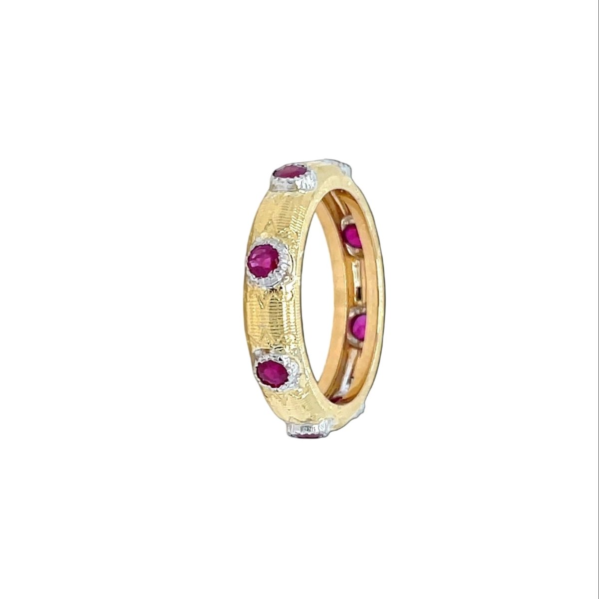 Bague MACRI "Classica" en or jaune et rubis - Castafiore