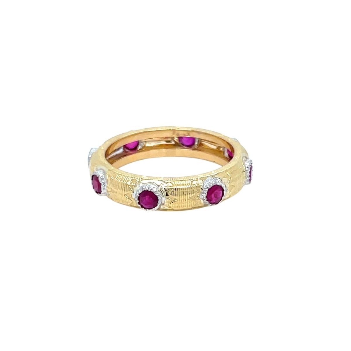 Bague MACRI "Classica" en or jaune et rubis - Castafiore