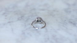 Bague Marguerite Art Deco Diamants sur Platine - Castafiore