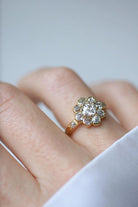 Bague Marguerite Diamants 1.80 Cts Or jaune - Castafiore