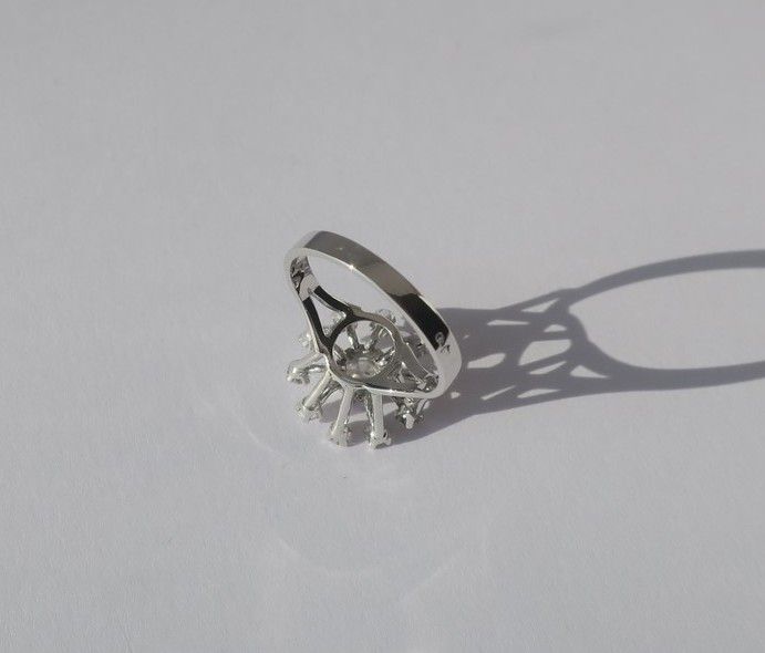 Bague Marguerite Diamants Or blanc et Platine - Castafiore