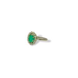 Bague marguerite émeraude - Castafiore