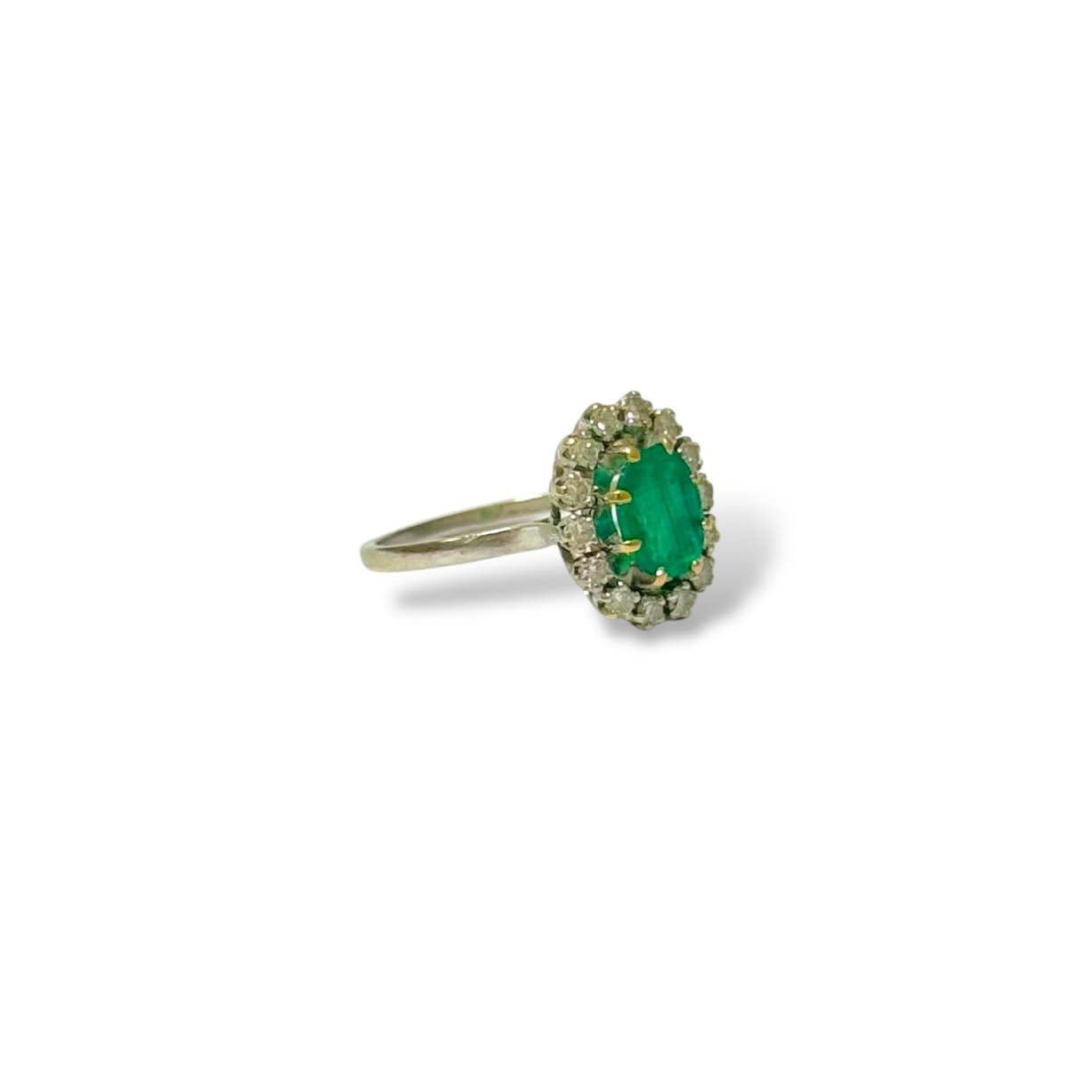 Bague marguerite émeraude - Castafiore