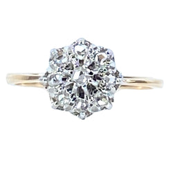 Bague marguerite en or 18 carats et diamants - Castafiore