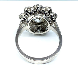 Bague marguerite en or blanc et diamant - Castafiore