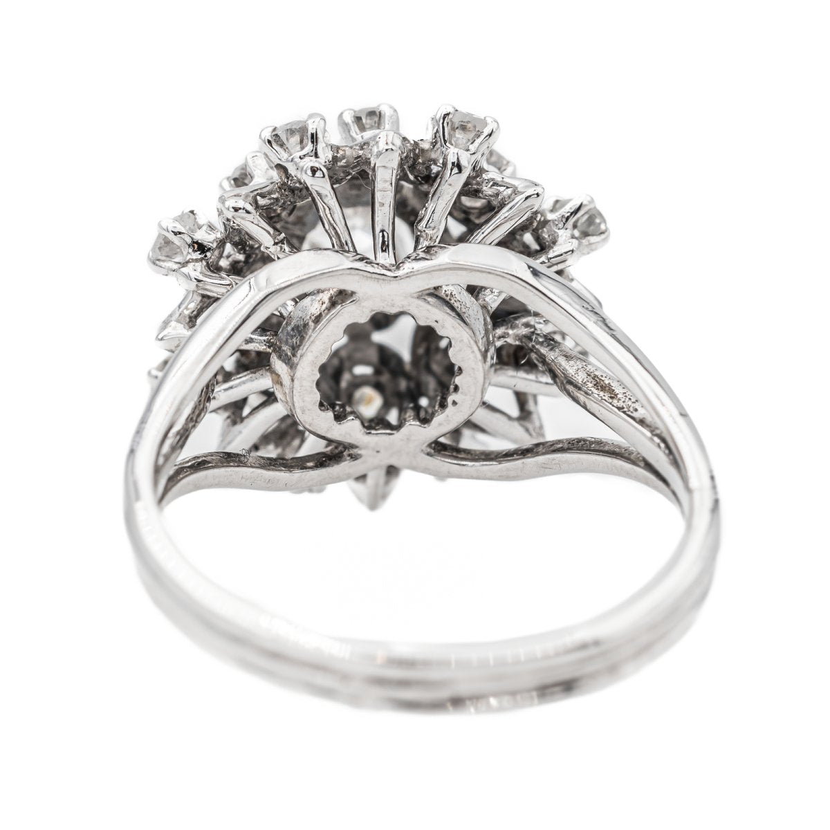 Bague Marguerite en or blanc et diamant - Castafiore