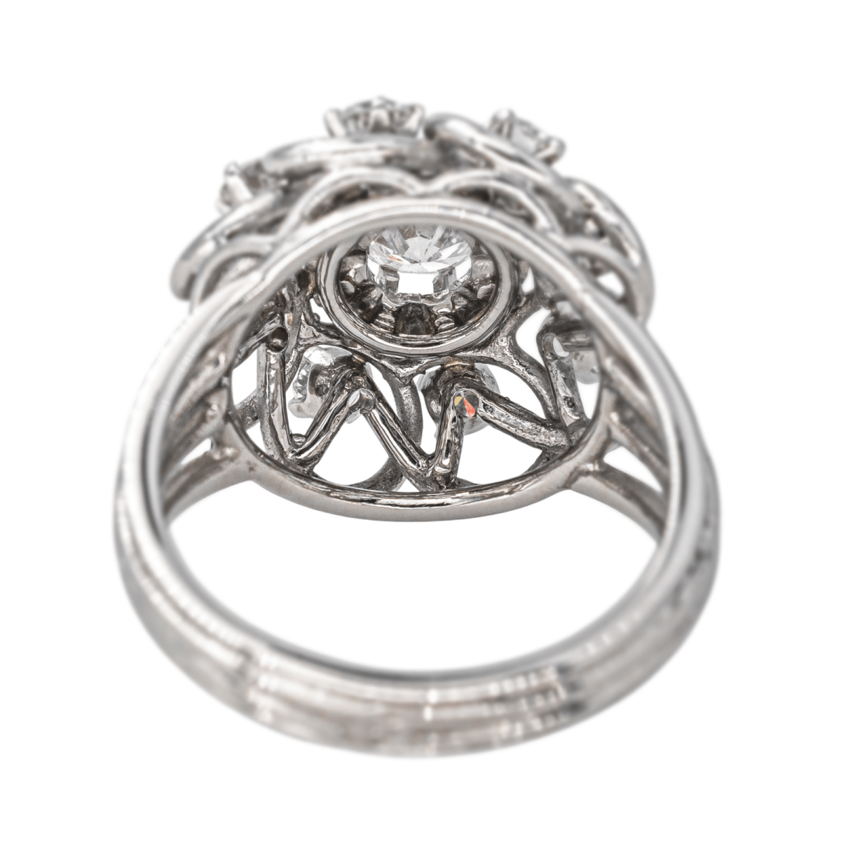 Bague Marguerite en or blanc et diamants - Castafiore