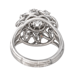 Bague Marguerite en or blanc et diamants - Castafiore