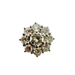 Bague Marguerite en or blanc et diamants - Castafiore