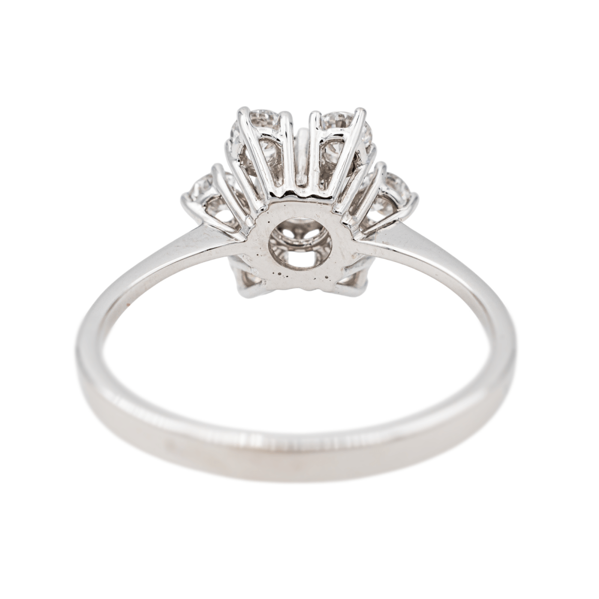Bague Marguerite en or blanc et diamants - Castafiore