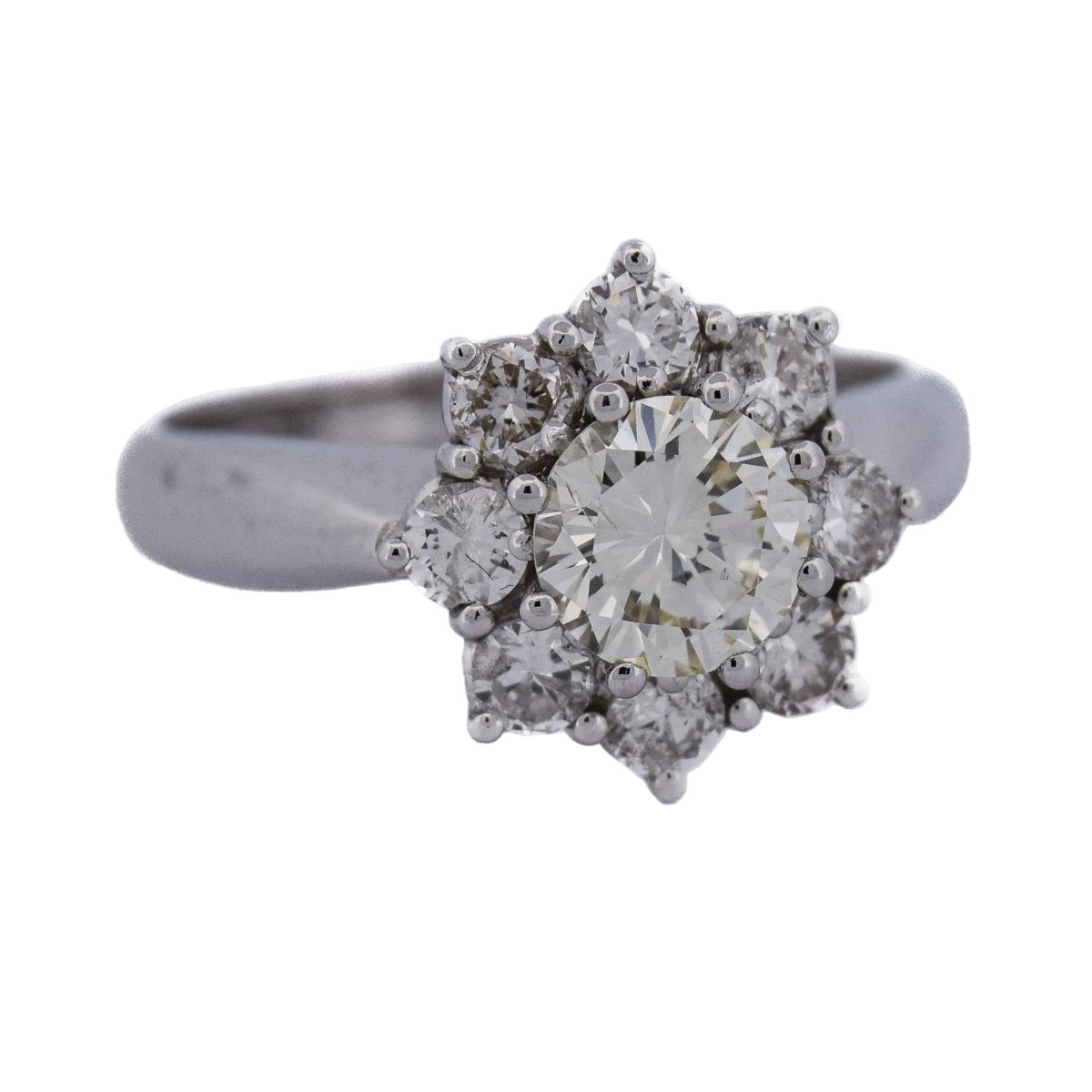 Bague Marguerite en or blanc et diamants - Castafiore