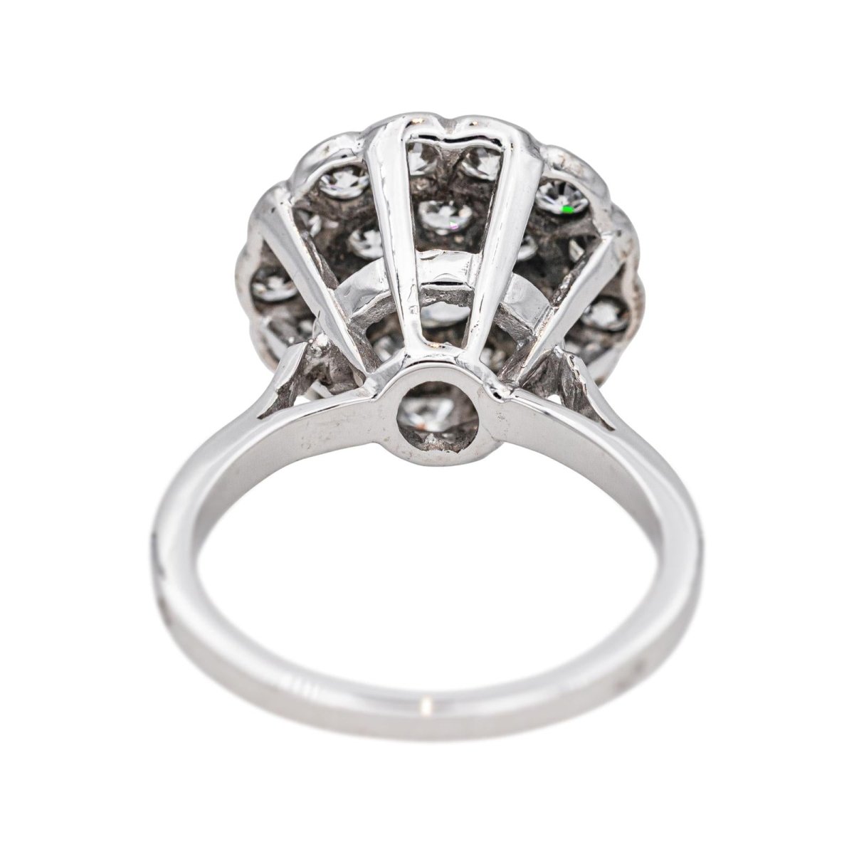 Bague Marguerite en or blanc et diamants - Castafiore