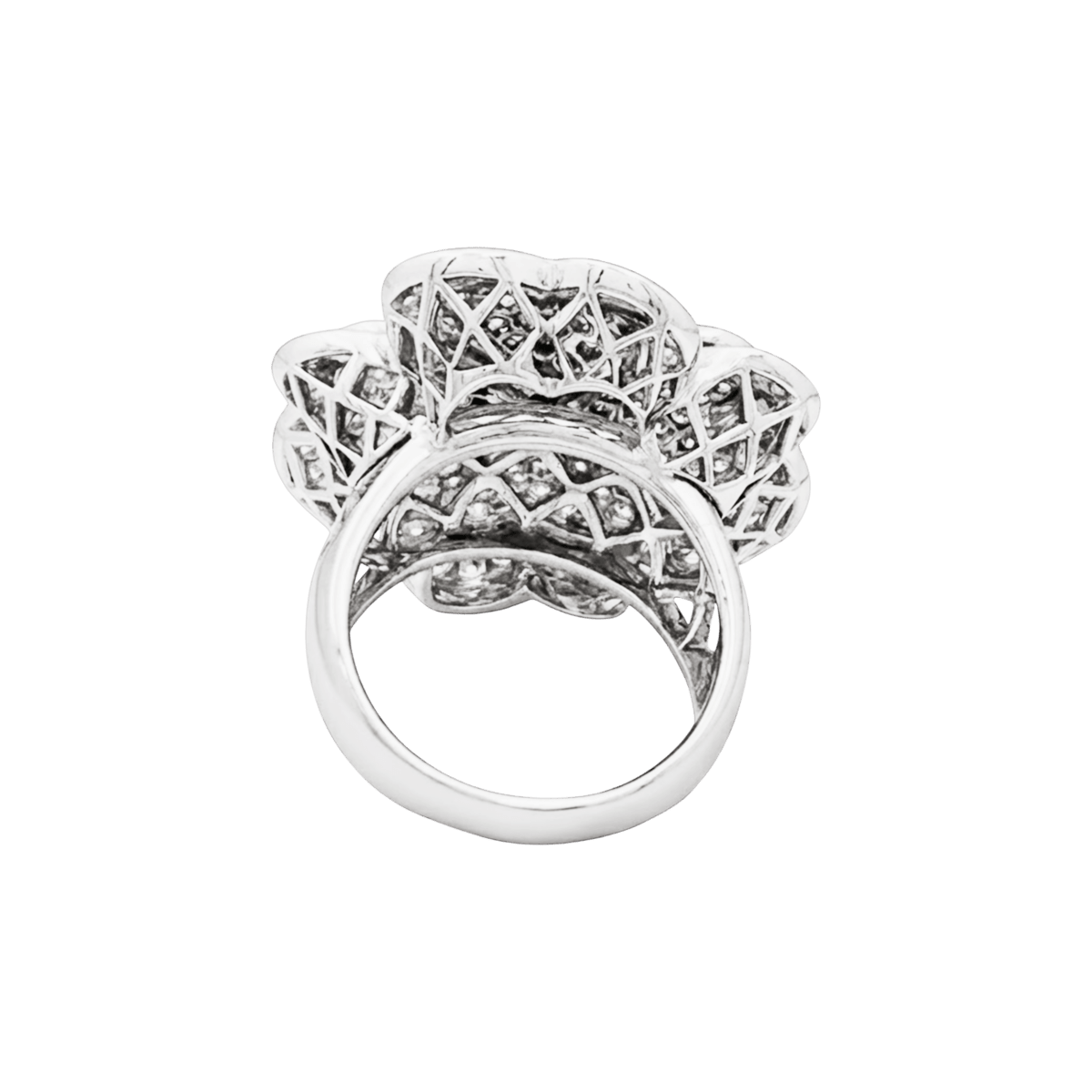 Bague Marguerite en or blanc et diamants - Castafiore