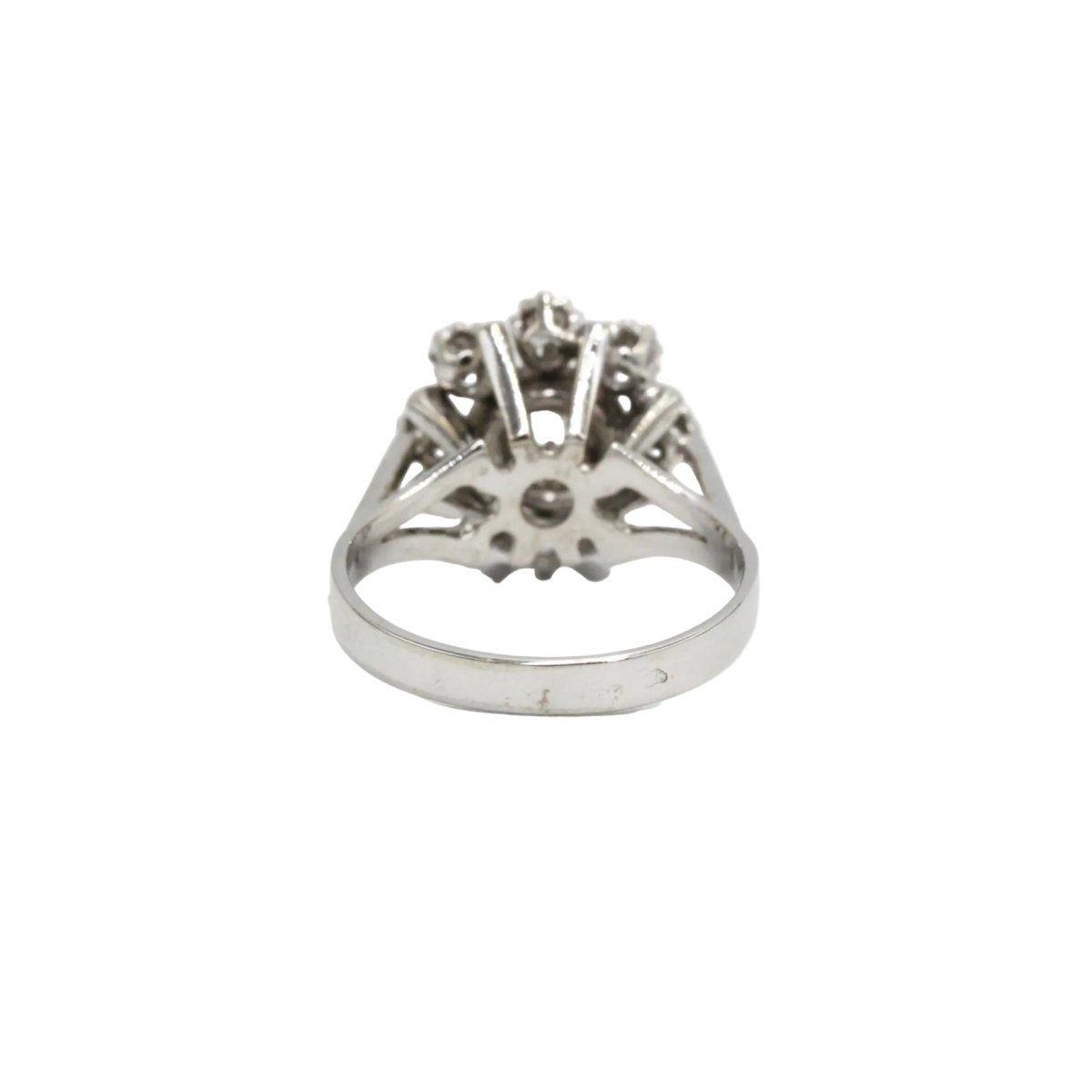 Bague Marguerite en or blanc et diamants - Castafiore