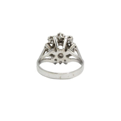 Bague Marguerite en or blanc et diamants - Castafiore