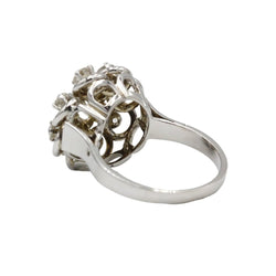 Bague Marguerite en or blanc et diamants - Castafiore