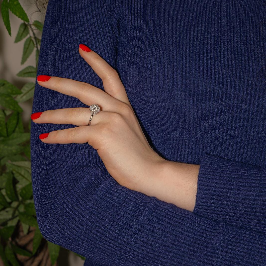 Ring Marguerite White gold diamond