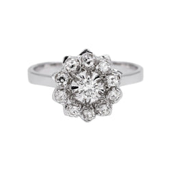 Ring Marguerite White gold diamond