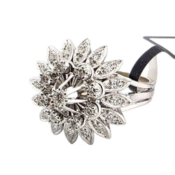 Bague Marguerite en or blanc et diamants - Castafiore
