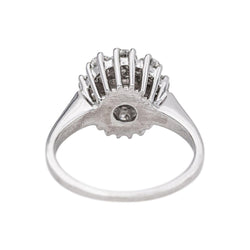 Bague Marguerite en or blanc et diamants - Castafiore