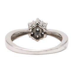 Bague Marguerite en or blanc et diamants - Castafiore
