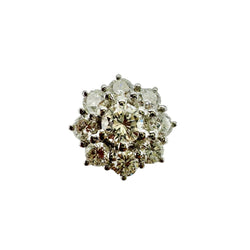 Bague Marguerite en or blanc et diamants - Castafiore