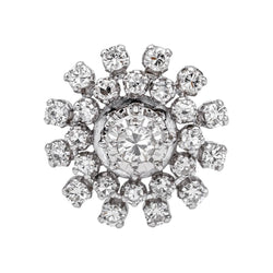 Bague Marguerite en or blanc et diamants - Castafiore