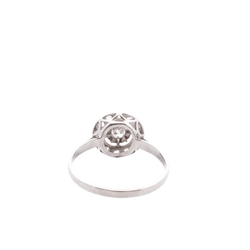 Bague Marguerite en or blanc et diamants - Castafiore