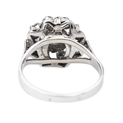 Bague Marguerite en or blanc et diamants - Castafiore