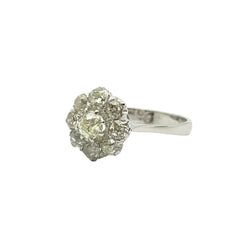 Bague Marguerite en or blanc et diamants - Castafiore