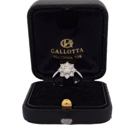 Bague Marguerite en or blanc et diamants - Castafiore