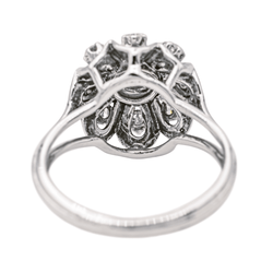 Bague Marguerite en or blanc et diamants - Castafiore