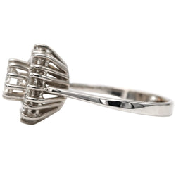 Bague Marguerite en or blanc et diamants - Castafiore