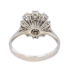Bague Marguerite en or blanc et diamants - Castafiore