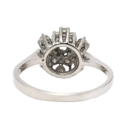 Bague Marguerite en or blanc et diamants - Castafiore