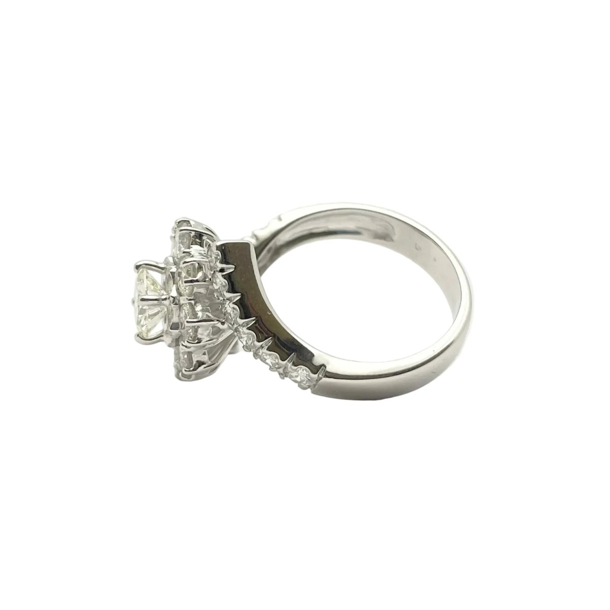 Bague Marguerite en or blanc et diamants - Castafiore