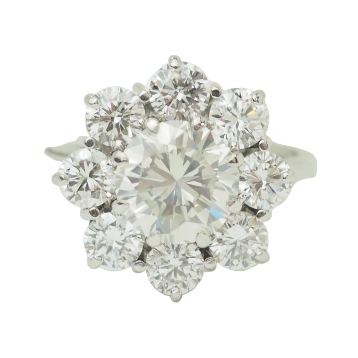 Bague Marguerite en or blanc et diamants - Castafiore