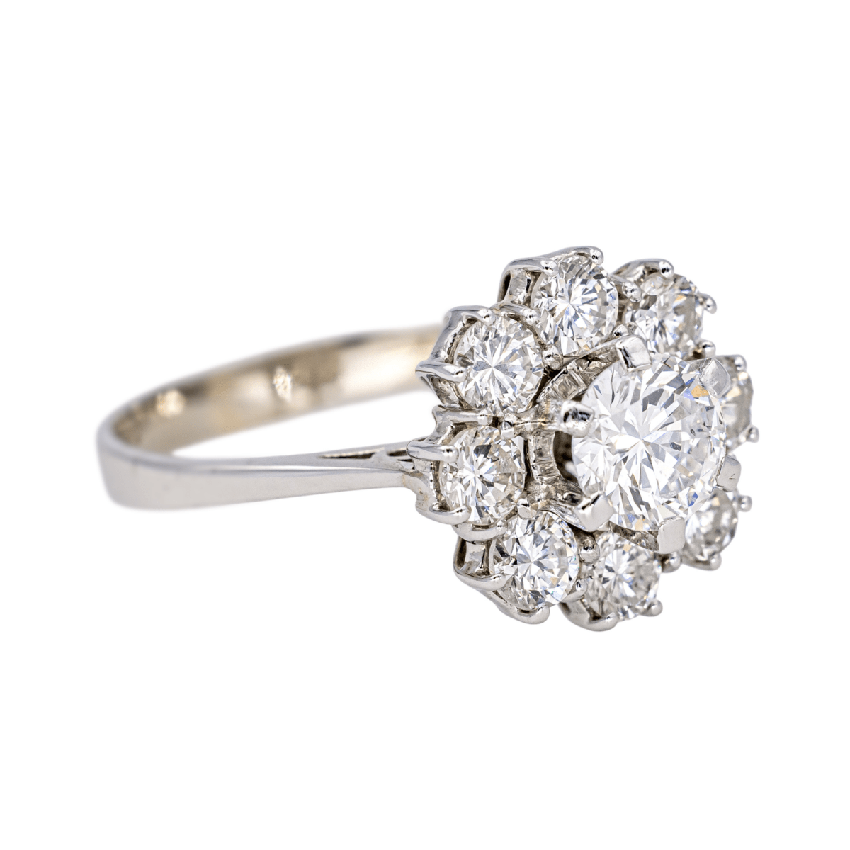 Bague Marguerite en or blanc et diamants - Castafiore