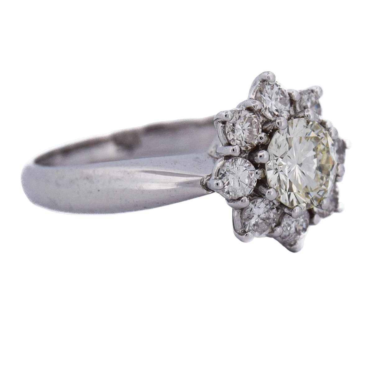 Bague Marguerite en or blanc et diamants - Castafiore