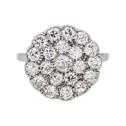 Bague Marguerite en or blanc et diamants - Castafiore